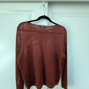 Uniqlo Brown Mesh Sweater